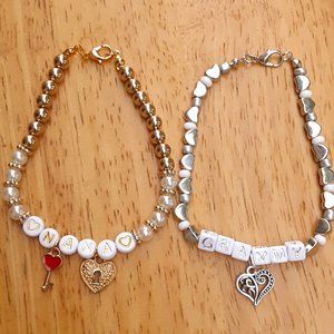 "NANA" & "GRAMMY" Wristbands or Ankle Bands